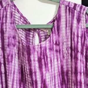 Tie dye purple dress